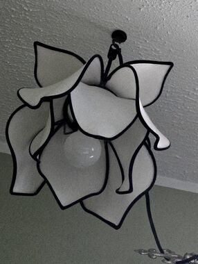 Beautiful Small Silk Lotus Hanging Light